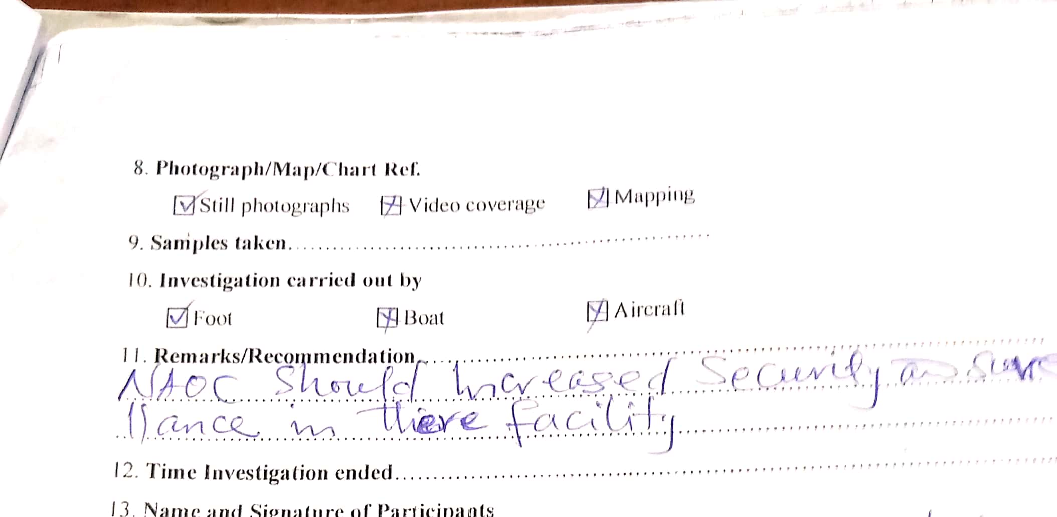 Incident evidence 6